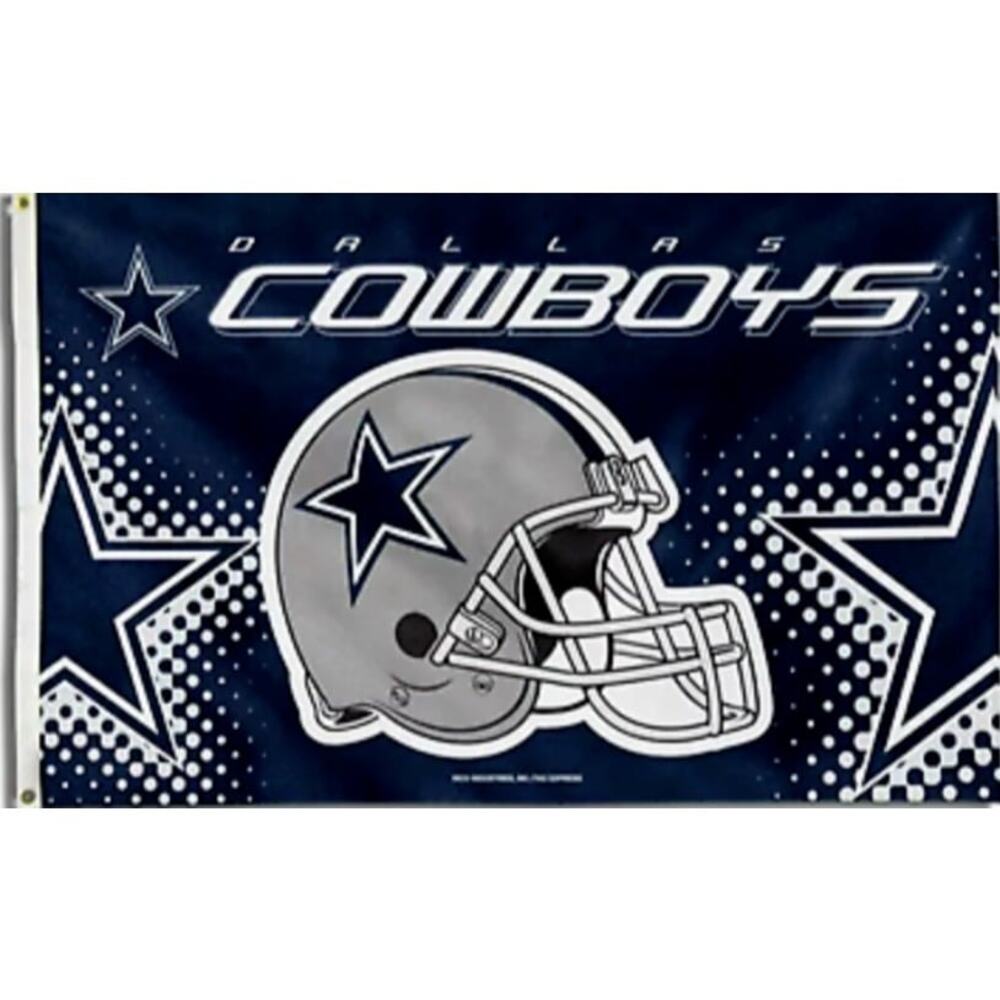 Dallas Cowboys Flag Banner New 3x5 Ft Star Helmet Mancave‎ Garage Gameday